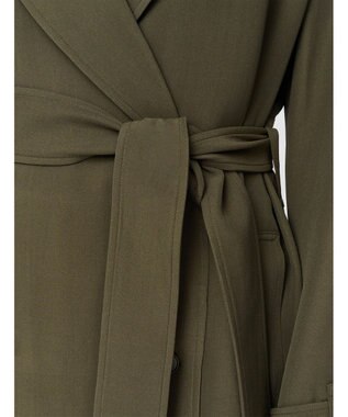 JOSEPH ヘビーシルククレープ　ミドルコート Hass Avocado