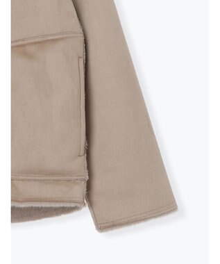 Te chichi リバーシブルファームートンブルゾン モカ