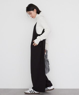 AMERICAN HOLIC イージーケアキャミサロペット Black