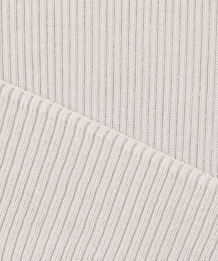 ICB L 【洗える】オーガニックコットンリブ ノースリーブプルオーバー トープ系