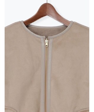 Te chichi リバーシブルファームートンブルゾン モカ