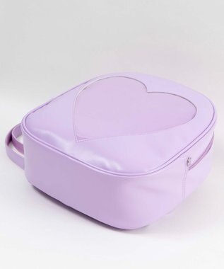 WEGO 【痛バ＆推し活グッズ】ハートウィンドウ痛リュック ライトパープル