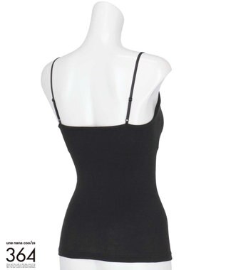 une nana cool 【綿混】364ブラトップ　キャミソール ブラック