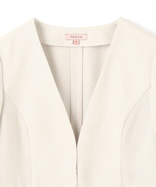 TOCCA 【消臭】BRIGHT LUMINOUS 七分袖ジャケット ベージュ系