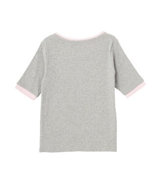earth music&ecology レイヤードライクバイカラープルオーバー Gray