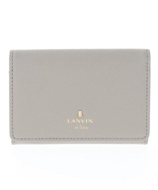 LANVIN en Bleu リュクサンブールカラー 名刺入れ グレー