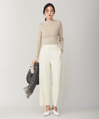 ICB ウールミルドジャージー ワイドストレートパンツ オフホワイト系