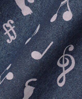 ANY KIDS 音符総柄キュロット デニム