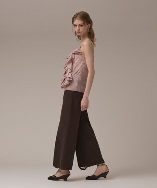 GRACE CONTINENTAL エンブロイダリーキャミブラウス ピンク