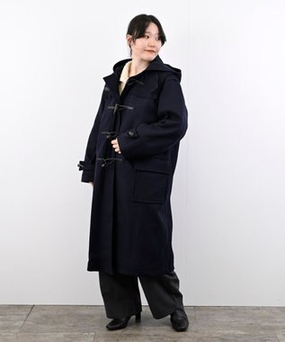 LENO DUFFEL COAT 《MONTGOMERY×LENO》《UNISEX》 ダッフルコート NAVY