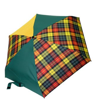  【UVカット90%以上】【簡単開閉】【数量限定】レディース向け  晴雨兼用折傘 53cm GRN-CHK T1253