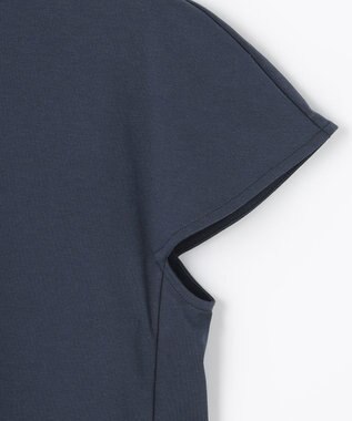 #Newans 【ANSWER for シティライフ】乾燥機対応！ハイネックフレンチスリーブカットソー ネイビー系