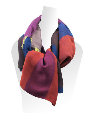 POLS コットンレイヤーストール パープル