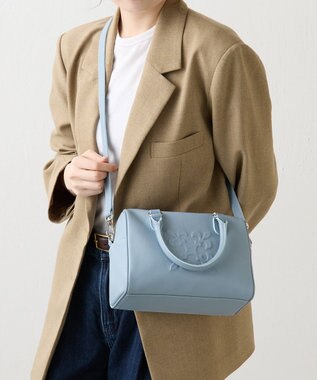 russet 《composition》レザー2WAYミニボストンバッグ(CE-1684) L.Blue