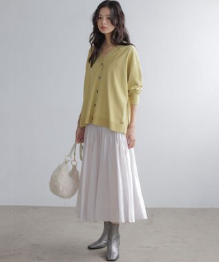 組曲 S 【加藤ローサさん着用】アンティークオーガンプリーツ スカート ベージュ系