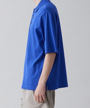 UNFILO MENS 【抗菌防臭】イージーケア ライトニットポロ [23年春夏商品] ブルー