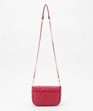 組曲 キルティングショルダーバッグ ラズベリー系