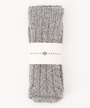 JOSEPH ABBOUD MOUNTAIN 【SPACE】OGコットンケーブル  ソックス ネイビー系