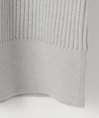 ANY SIS L 【洗える】アレンジRIB ニット アイスグレー