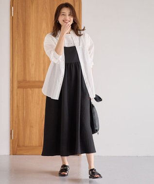 ANY L コットンリネンシャツ オフ