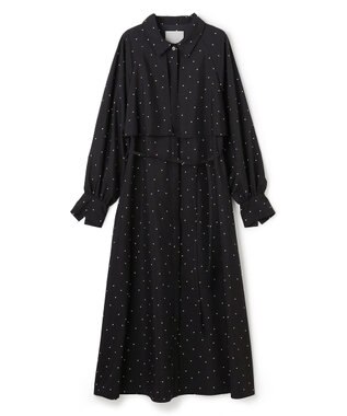 UNFILO L フライヨーク ワンピース ブラックドット
