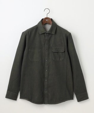 JOSEPH ABBOUD 【2WAY・25AW】リバーシブルシャツ カーキ系