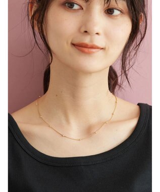 AMERICAN HOLIC ボールスリムチェーンネックレス Gold