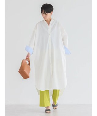 AMERICAN HOLIC ＵＶカット綿ブロードシャツワンピース Off White