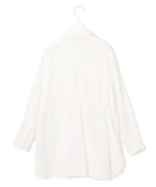 ICB L 【洗える】 PlaXシアーオーガンジー シャツ オフホワイト系