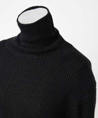 TOQUE 〈大草直子さんアドバイザー〉ベビーアルパカ×シルク ハイネックニット ブラック