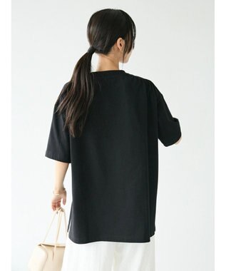 CRAFT STANDARD BOUTIQUE ヴィンテージ風天竺 ショルダーギャザーチュニック Black