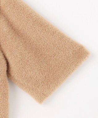 自由区 L 【カタログ掲載】シェニールボンディング ニット キャメル