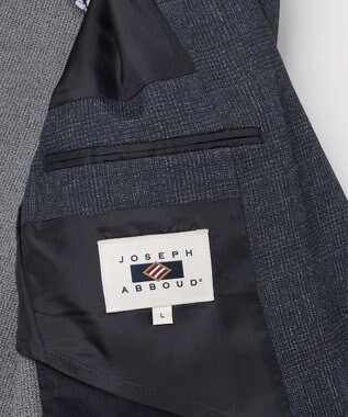 JOSEPH ABBOUD 【キングサイズ・通気性/清涼/軽量/ストレッチ】クールピケストレッチジャケット ネイビー系3