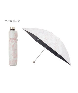 MOONBAT 【 遮光率100％/遮熱/UV/軽量】MACKINTOSH PHILOSOPHY(マッキントッシュフィロソフィー)晴雨兼用日傘 ドローイングフラワー Barbrella バーブレラ 折りたたみ傘 フワクール生地使用 ペールピンク