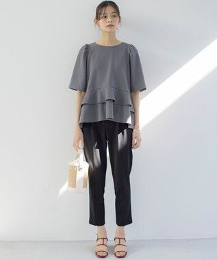 組曲 マテリアルコンビバケットバッグ アイボリー系