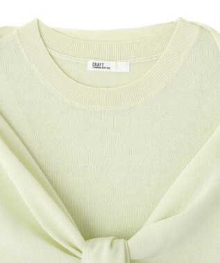 CRAFT STANDARD BOUTIQUE 【2点SET】ストール付きノースリーブニットプルオーバー Light Green
