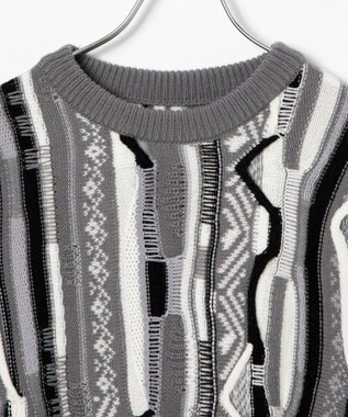 WEGO 3Dニットプルオーバー ホワイト