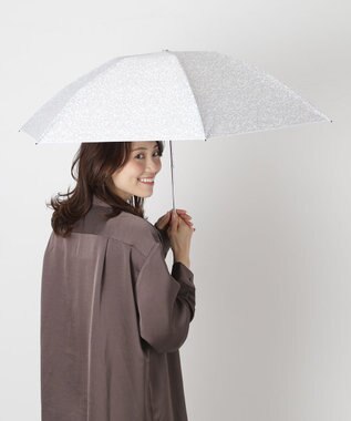 MOONBAT 【 遮光率100％/遮熱/UV/軽量】MACKINTOSH PHILOSOPHY(マッキントッシュフィロソフィー)晴雨兼用日傘 小花柄 バーブレラ 折りたたみ傘 フワクール生地使用