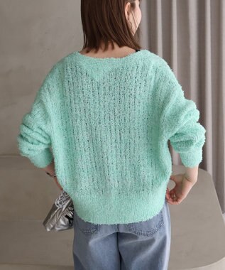 AMERICAN HOLIC テープヤーンカーディガン Mint