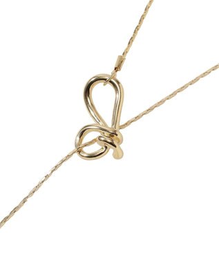 earth music&ecology ニュアンスノットラリエット Gold