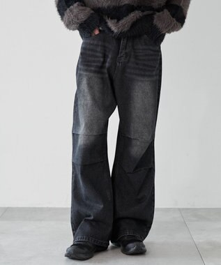 WEGO パラシュートデニムパンツ デニムブラックソノタ