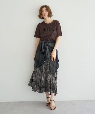YECCA VECCA フロッキーロゴTee Brown