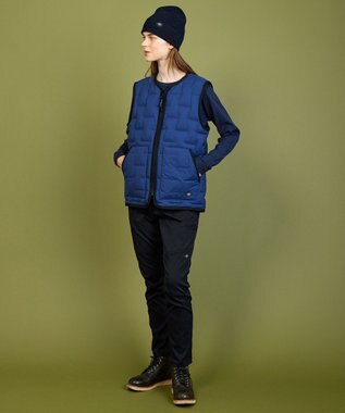 JOSEPH ABBOUD MOUNTAIN 【2WAYストレッチ/リバーシブル/撥水/軽量】 リバーシブル ダウン ベスト ダルブルー系