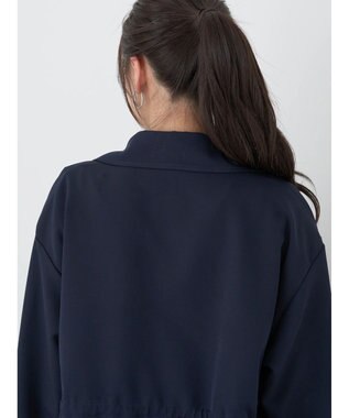 earth music&ecology ニュアンスビッグカラーコート Navy