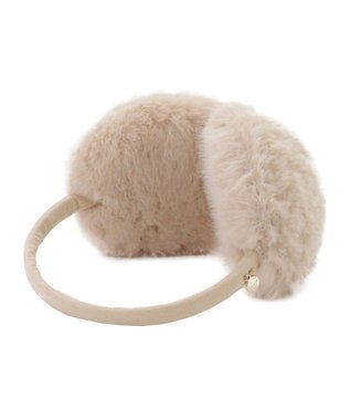 MOONBAT FURLA(フルラ)ファーMix コンパクト イヤマフ 無地 ベージュ