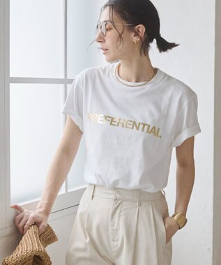 WEGO 【ANGIE VINTAGE】フロッキーロゴプリントTシャツ 柄6
