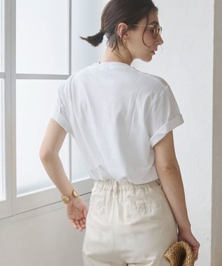 WEGO 【ANGIE VINTAGE】フロッキーロゴプリントTシャツ 柄6