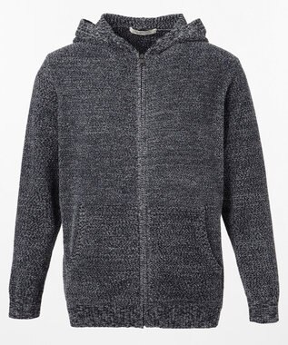 JOSEPH ABBOUD MOUNTAIN 【SPACE】ベアフリース フルZIPパーカー ネイビー系1