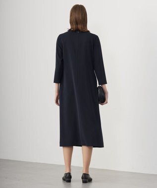 ICB L 【UVカット・防シワ・速乾・洗える】Fied ワンピース ネイビー系