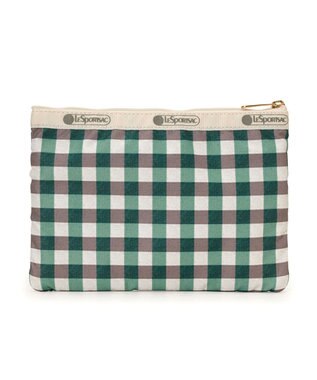 LeSportsac 3ZIP COSMETIC/フォレストギンガム フォレストギンガム